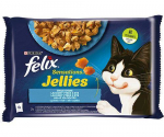 FELIX Sensations Žuvies skonio želė 4x85g