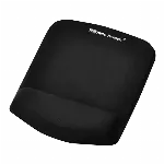 Fellowes 9252003, juoda, vienspalvė, audinys, putplastis, riešo atrama, neslystantis pagrindas