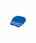 Fellowes Mouse pad with wrist support CRYSTAL, blue Fellowes