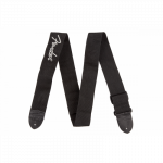 FENDER BLACK POLYESTER LOGO STRAPS Diržai