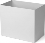 Ferm Living Aukštas vazonas lovelis Plant Box šviesiai pilkos spalvos L