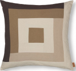 Ferm Living Dekoratyvinė pagalvė Border rudos ir smėlio spalvos 50 x 50 cm