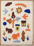 Ferm Living Pledas kūdikiui Village 80 x 110 cm