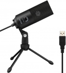 FIFINE K669B juodas kondensatorinis mikrofonas | USB