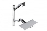 Flexible Wall Mount, 1xLCD+keyboard, max. 27'',  adjustable and rotated 360°