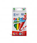 Flomasteriai CARIOCA JUMBO, 6spalvos