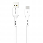 Foneng X36 USB ir USB-C kabelis, 3A, 1 m (baltas)