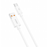 Foneng X67 USB ir USB-C kabelis, 5A, 1 m (baltas)