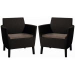 Foteliai SALEMO DUO Brown