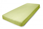 Frotinė paklodė su guma, žalios sp., 180x200 cm, 80% medvilnė, 20% poliesteris