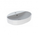 Geberit VARIFORM pastatomas praustuvas, ovalus su skyle maišytuvui, 60 CM : Tipas - su persipylimo anga