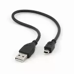 GEMBIRD CCP-USB2-AM5P-1 Gembird USB 2.0 A-plug MINI 5PM 1 pėdos ilgio laidas, biri pakuotė