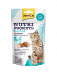 GimCat Nutri Pockets Dental skanėstai katėms : Pakuotė skanėstai - 60 g