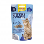 GimCat Nutri Pockets skanėstai su tunu katėms : Skanėstų kiekiai - 60 g