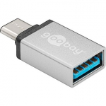Goobay USB-C to USB A 3.0 adapter 56620 USB Type-C, USB 3.0 female (Type A), Silver 56620