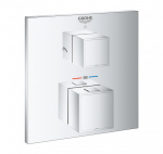 Grohe Grohtherm Cube potinkinis termostatinis maišytuvas, 2 krypčių išbėgimas : Spalva - Chromas