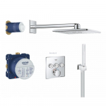 Grohe Grohtherm SmartControl Cube potinkinis termostatinis dušo komplektas, 34706000 | GR884