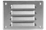 Grotelės ventiliacinės metalinės 140x105mm  INOX