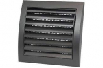 Grotelės ventiliacinės plastikinės 148x153mm antracitas