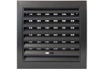 Grotelės ventiliacinės plastikinės 190x190mm antracitas