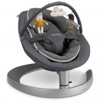 Gultukas-kėdutė Nuna Leaf Grow / w toy bar Granite, pilkas