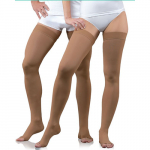 Gydomosios ilgos kompresinės kojinės iki kirkšnies TONUS ELAST LUX 0403,23–32 mm HG,2 ckl 4 dydis (2 ūgis) karamelės spalvos N1
