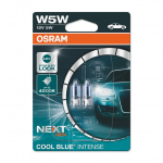 Halogeninės lemputės W5W / T10 2vnt. OSRAM COOL BLUE INTENSE (NEXT GEN) 4000K 12V 5W, 2825CBN-02B
