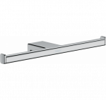 Hansgrohe Addstoris dvigubas WC popieriaus laikiklis : Spalva1 - Matinė juoda