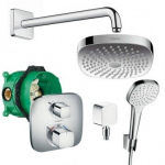 Hansgrohe Croma Select potinkinis termostatinis dušo komplektas chromas