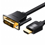 HDMI į DVI kabelis 3 m ventiliacijos ABFBI (juodas)