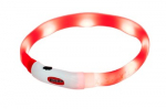 HILTON LED silikoninis 1,4x0,8x40 cm su USB - antkaklis šunims
