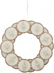House Doctor Kalėdinė dekoracija Rosette vainikas balkšvos spalvos 34 cm