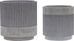 Hübsch Gėlių vazonai Ripple pilkos spalvos 2 vnt.