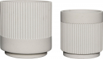 Hübsch Gėlių vazonai Ripple šviesiai pilkos spalvos 2 vnt.