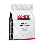 ICONFIT, Išrūgų baltymai 80, braškių skonio, 1kg