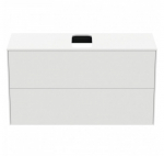 Ideal Standard Conca 2-jų stalčių spintelė 100x37x55cm (spalvų pasirinkimas) : Spalva1 - Matinė balta