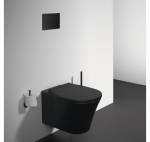 Ideal Standard Connect Air pakabinamas klozetas be dangčio juodos matinės spalvos : WC  apiplovimo technologija - RimLS+