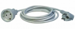 Ilgiklis EMOS, 1 lizdas, 3 m, 3G1 mm2, baltos sp.