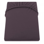 Iš Jersey audinio paklodė tamsiai rudos spalvos su guma 90x200 cm Amber – DecoKing