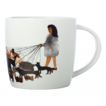 Iš porceliano puodelis baltos spalvos 400 ml Dog Walker – Maxwell & Williams