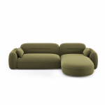 Iš velveto kampinė sofa žalios spalvos (su dešiniuoju kampu) Audrey – Interieurs 86