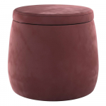 Iš velveto vaikiškas pufas raudonos spalvos Posh Velvet – Yellow Tipi