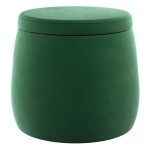 Iš velveto vaikiškas pufas žalios spalvos Posh Velvet – Yellow Tipi