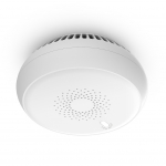 Išmanusis ZigBee TUYA dūmų jutiklis su sirena 85dB, baltas CR123A
