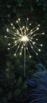 Įsmeigiamas LED lauko šviestuvas FIREWORK, įkraunama saulės energija, 90 LED