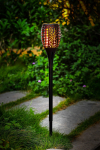 Įsmeigiamas LED lauko šviestuvas FLAME LIGHT, IP44, įkraunamas saulės energija, 12 x 88 cm
