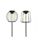 Įsmeigiamas LED lauko šviestuvas, įkraunamas saulės energija LUMINEO VINTAGE