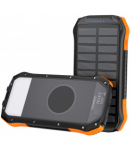 Juoda išorinė baterija 10000mAh "Choetech Solar B658"