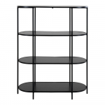 Juoda knygų spinta 36x111 cm Vita - House Nordic