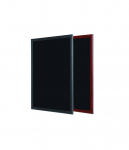 Juoda kreidinė lenta BI-OFFICE 120x90, juodas medinis rėmas